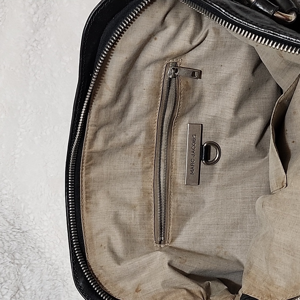 Marc Jacobs Y2K Blake satchel dual exterior pockets  snap closures top handles - Picture 13 of 16